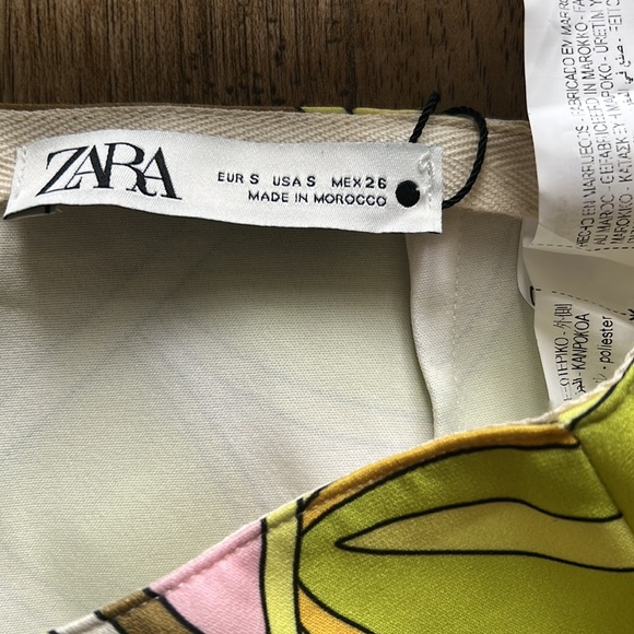 NEW! Zara Geometric Print Mini Skirt - Picture 9 of 9